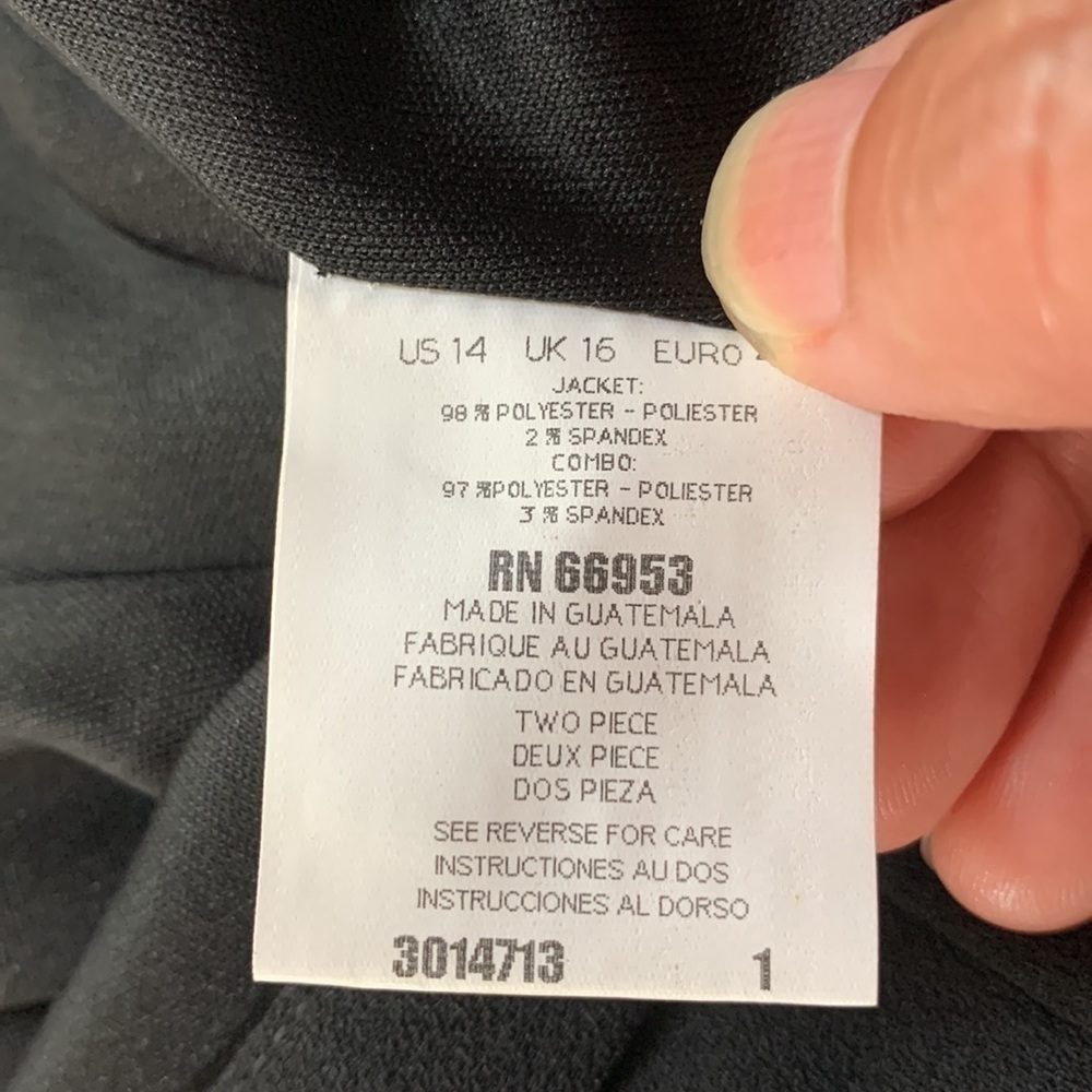 David Warren New York Black Pencil Skirt. 14. NWT. - Picture 5 of 9